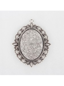 Cabochon Setting Tray 30x40mm Anti Silve