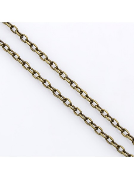 Cable Chain 3x2mm Antique Brass
