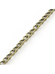 Curb Chain 3.3x2.1mm Antique Brass