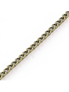 Curb Chain 2.5x1.6mm Antique Brass