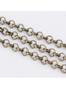 Rolo Chain 4x1mm Antique Brass NF