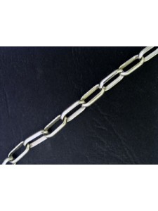 Chain Half Rd Oval14x12x3.5mm Plat  NF