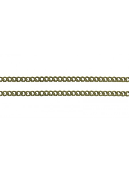 Chain cable 3.7x2.7mm Anti Brass per mtr