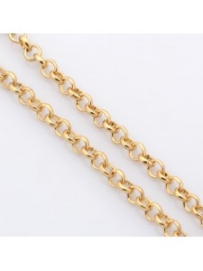 Rolo Chain Gold plated - per meter