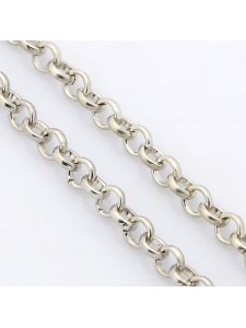 Rolo Chain 4mm Platinum plated - meter