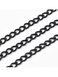 Curb Chain 5x3x1mm Black - meter