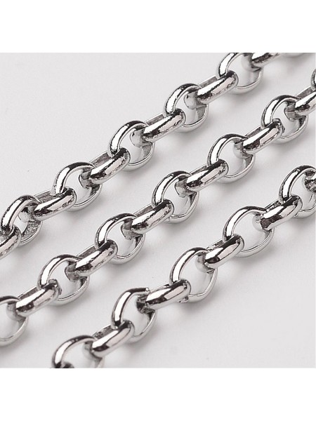 Chain Stainless Steel Rolo 4x3x1mm - mtr