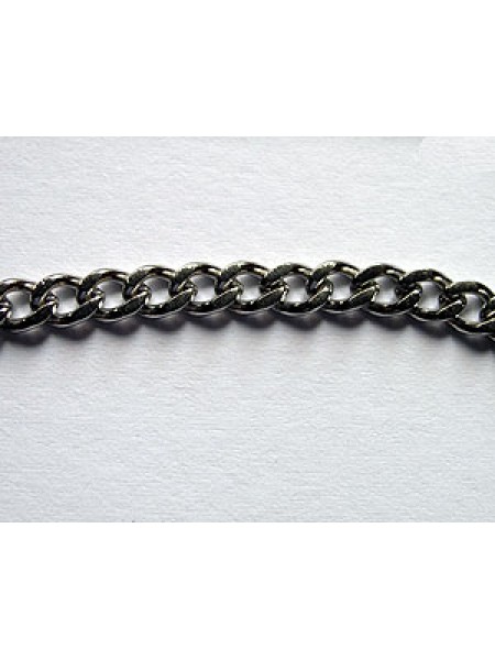 Chain Curb 3.5x5mm links Stain.Steel - M