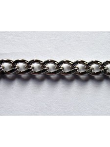 Beveled Curb Chain Nickel Pl. -per MTR