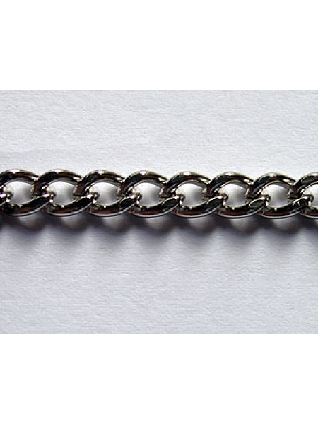 Beveled Curb Chain Nickel Pl. -per MTR