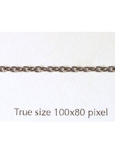 Chain Steel 250 Black Nickel per meter