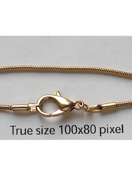 Snake Chain 16 in Gold plated -EACH