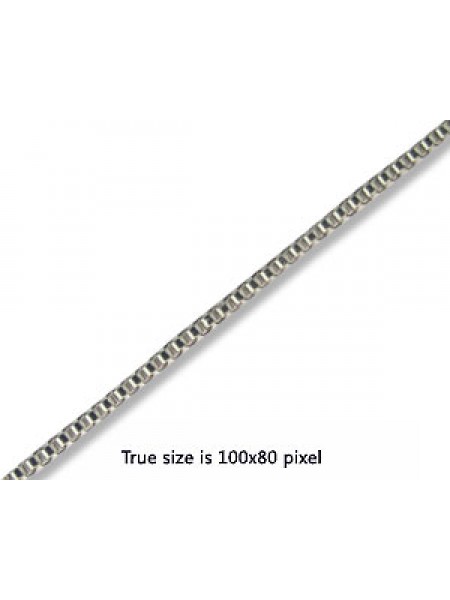 Box Chain 1.4mm Nickel Plated - per mtr