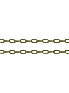 Cabel Chain 4x2x1mm Anti Brass - mtr