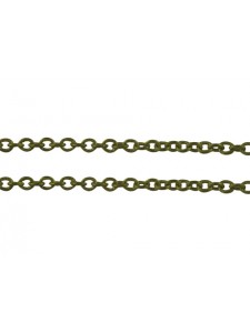 Cable Chain 2x1.5x0.5mm Anti Brass - mtr