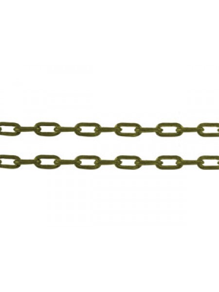Curb chain (Brass) 3x2mm Anti.Brass - M