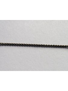 Curb Chain (Brass) 0.8mm thick Black Pl