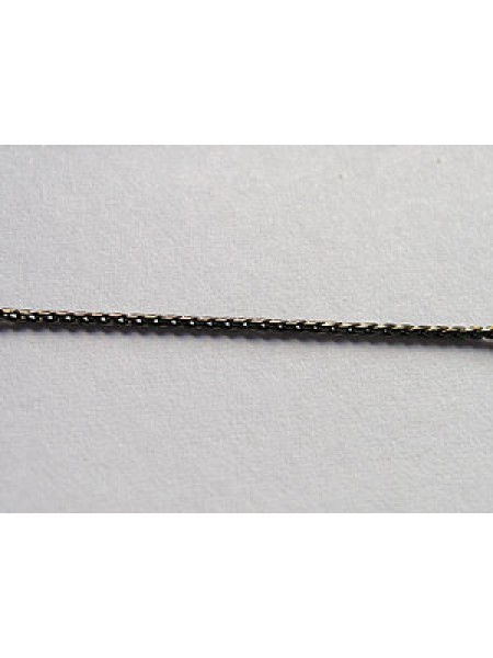 Curb Chain (Brass) 0.8mm thick Black Pl