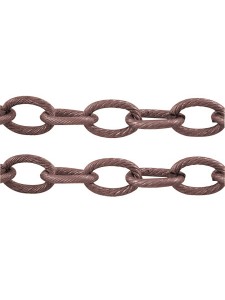 Chain (Iron) 14x9mm Cable  Red Copper -M