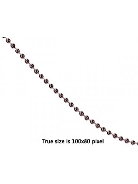 Bead Chain (Iron) 1.5mm Black - MTR