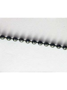 Ball chain 2.4mm Black Nickel - per MTR