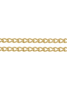 Chain Brass 6x5x1mm links Gp - per Mtr