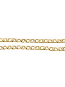 Chain Brass 6.5x4x1.2mm links GP - per M