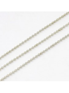 Ball Chain 1.5mm Paltinum colour NF -mtr