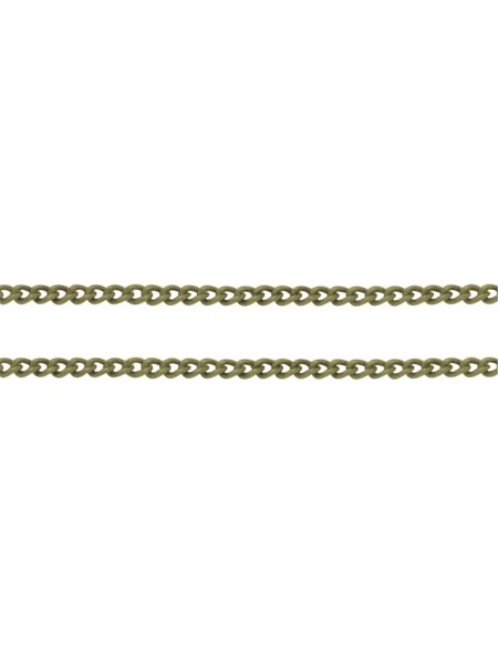 Curb Chain 3x2x0.6mm Anti Brass - M