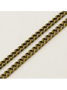 Curb Chain (Brass) Antique Brass 4mm - M