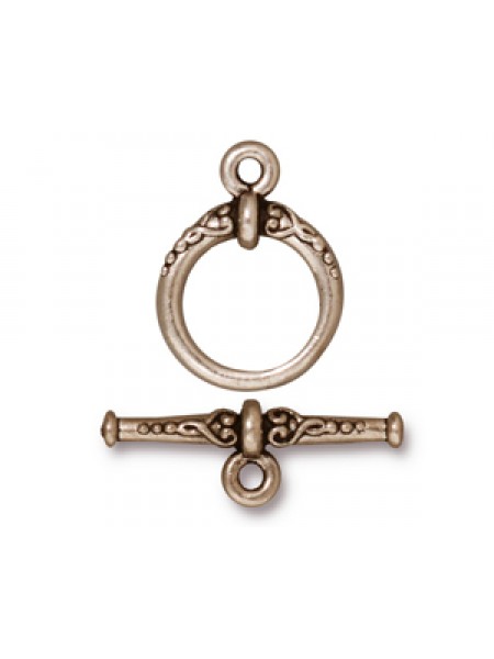 CLASP SET HEIRLOOM Rhodium B Antique
