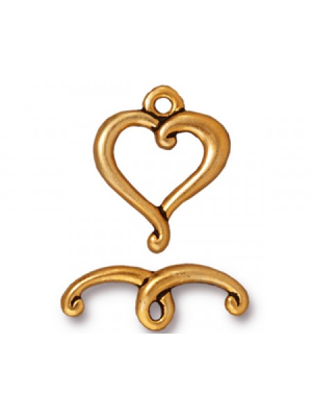 CLASP SET JUBILEE Antique Gold Plated