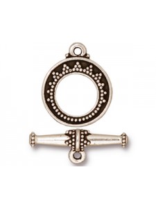 CLASP SET TAPERED BALI Anti Silver