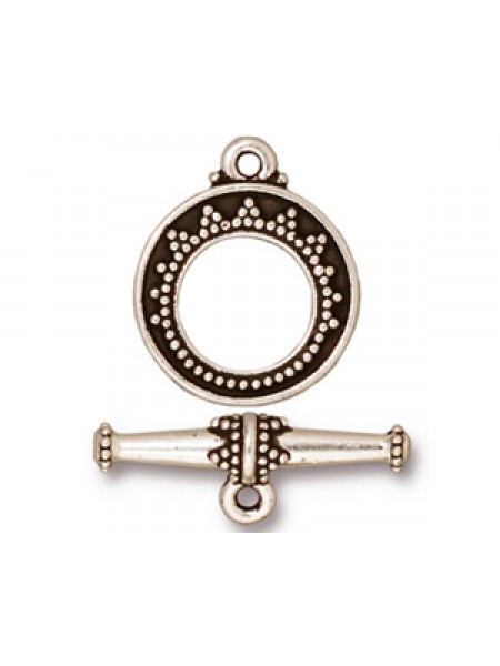 CLASP SET TAPERED BALI Anti Silver