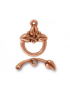 CLASP SET  3 LEAF  Antique Copper