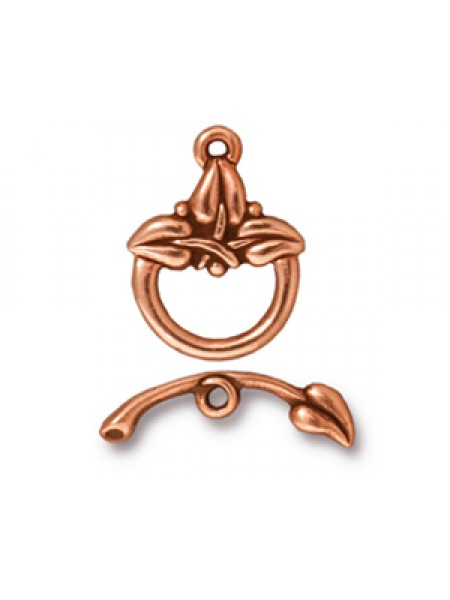 CLASP SET 3 LEAF Antique Copper