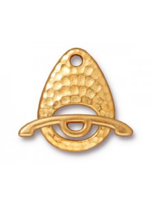 CLASP SET HAMMERED Gold plated