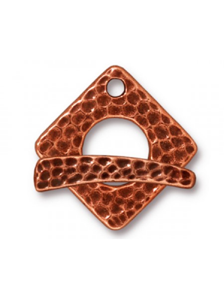 CLASP SET HAMMERED SQUARE CA