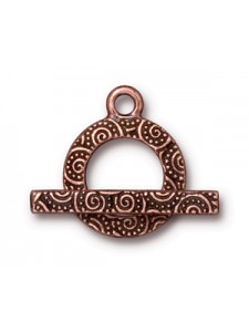 CLASP SET 5/8 SPIRAL BAR & RING Copp