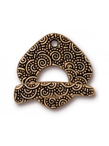 CLASP SET SPIRAL BAR & RING Anti Gold