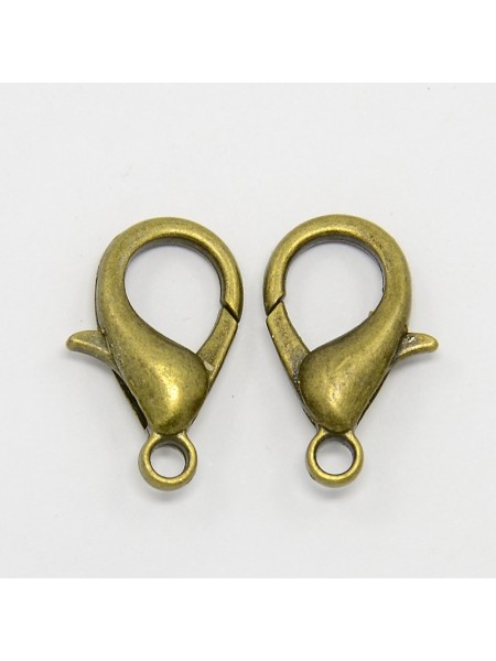 Parrot Clasp Antique Brass 21x12mm