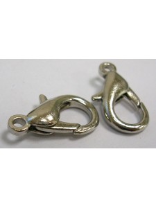 Parrot Clasp Platinum colour 21x12mm