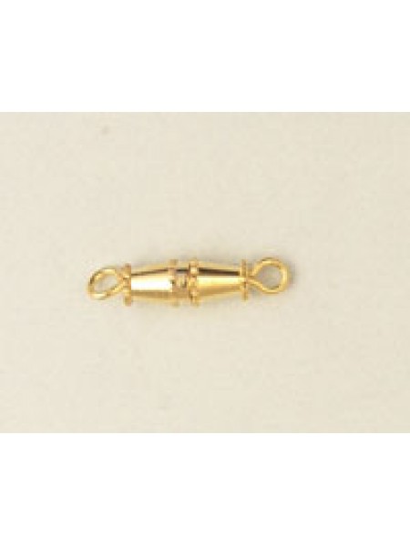 Barrel Clasp 4x6mm Gold Plated