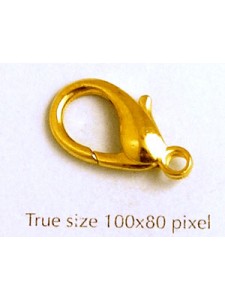 Parrot Clasp Alloy 22mm Gold plated
