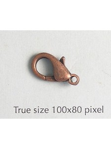 Parrot Clasp 15mm Antique Copper