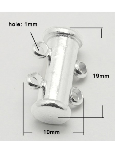 Slide Clasp 2-strand 14mm SP