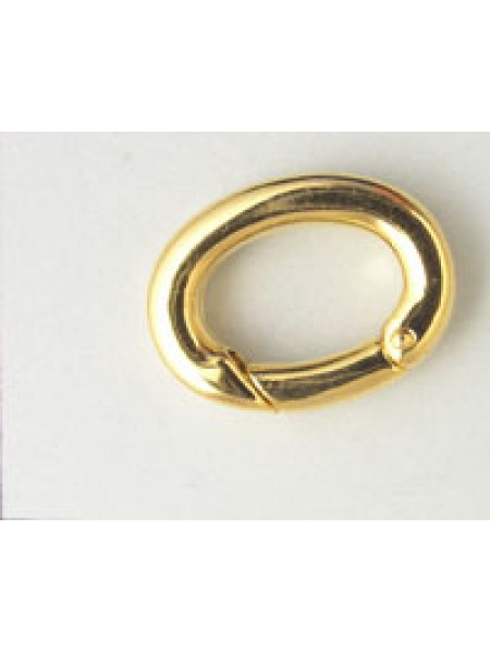Clasp Oval Large Gold Pl. Nickel Free