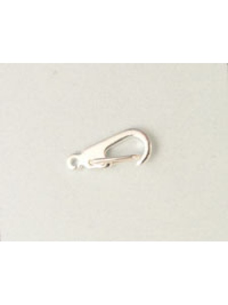 Clasp Flat Brass Silver plated
