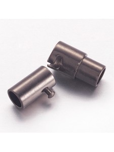 Magnetic clasp 15x5mm H4mm Gunmetal