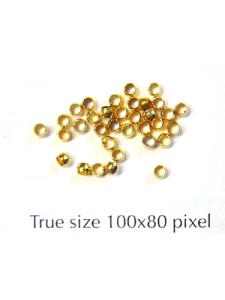 Crimps 2mm Round Gold plated - EACH